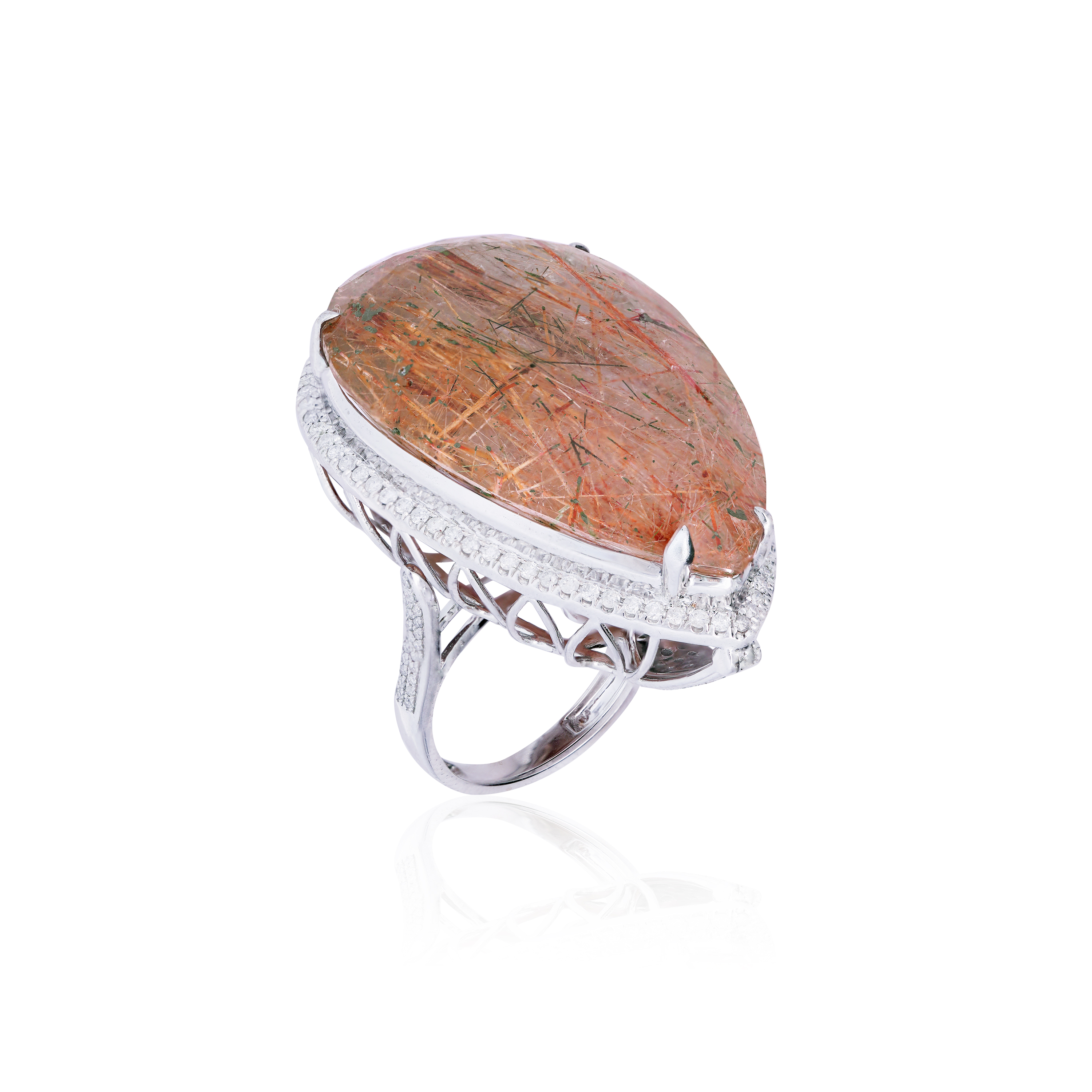 Ylenia Rose Quartz Convertible Ring / Pendant